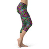 Purple and Blue Sugar Skull Capris
