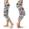 Colorful Sugar Skull Capris