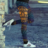 Surfing Skull Ornamental Leggings