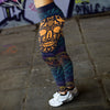 Surfing Skull Ornamental Leggings