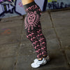 Pink Gun and Skull Leggings
