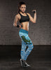 T-Rex Surfing With Surf Text Leggings