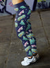 Hippie Vans, Cars and Bicycles with Surf Board Leggings