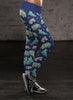 Hippie Vans, Cars and Bicycles with Surf Board Leggings
