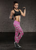 Cute Cat Faces Pink Leggings