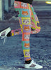Cat Emoji Faces Colorful Leggings