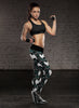 Cute Samoyed Dog Black Leggings