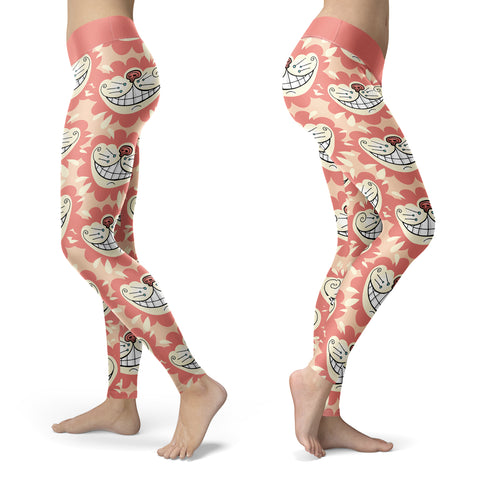 Wonder Inspired Cat Leggings Red