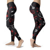 Alice and Clocks Black Leggings